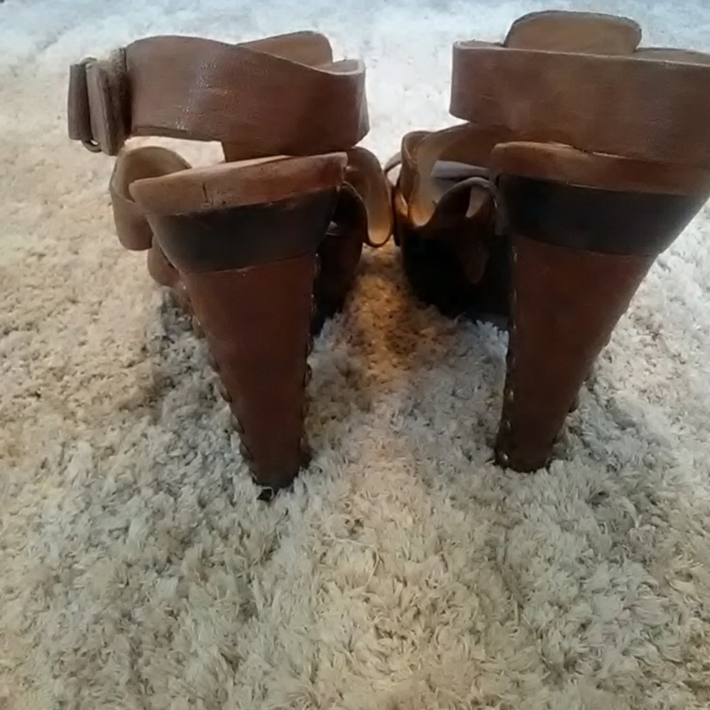 Rachel Roy Leather Studded Sandals - Picture 7 of 7